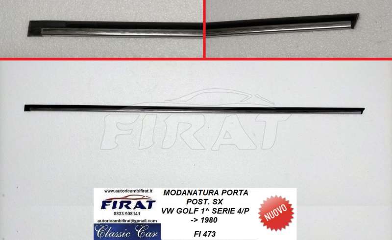 MODANATURA PORTA VW GOLF 4P 74 - 80 POST.SX (473)